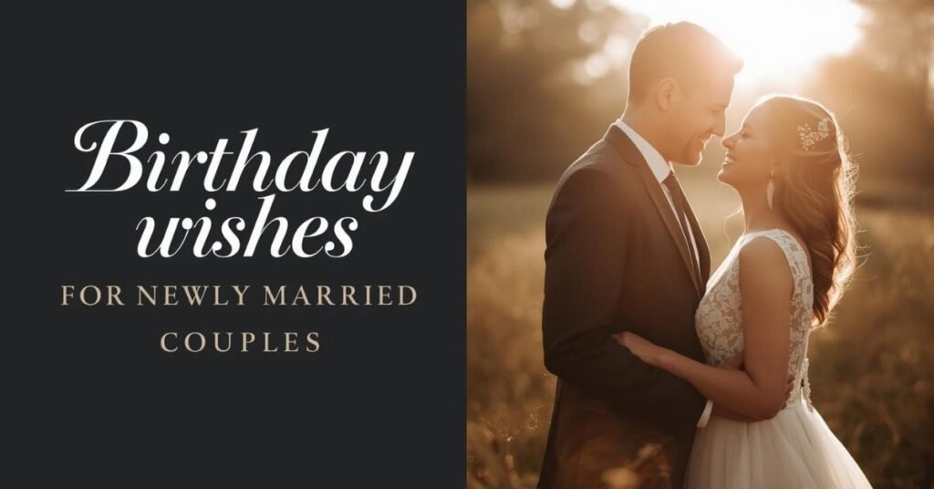 Birthday wishes for newly married couples