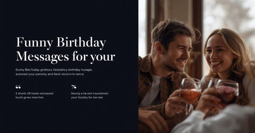 Funny birthday messages for your husband
