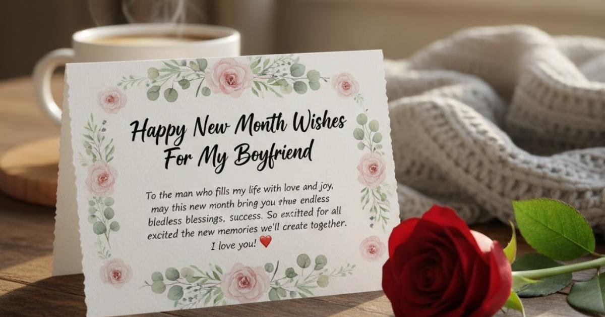 Happy New Month Wishes for My Boyfriend