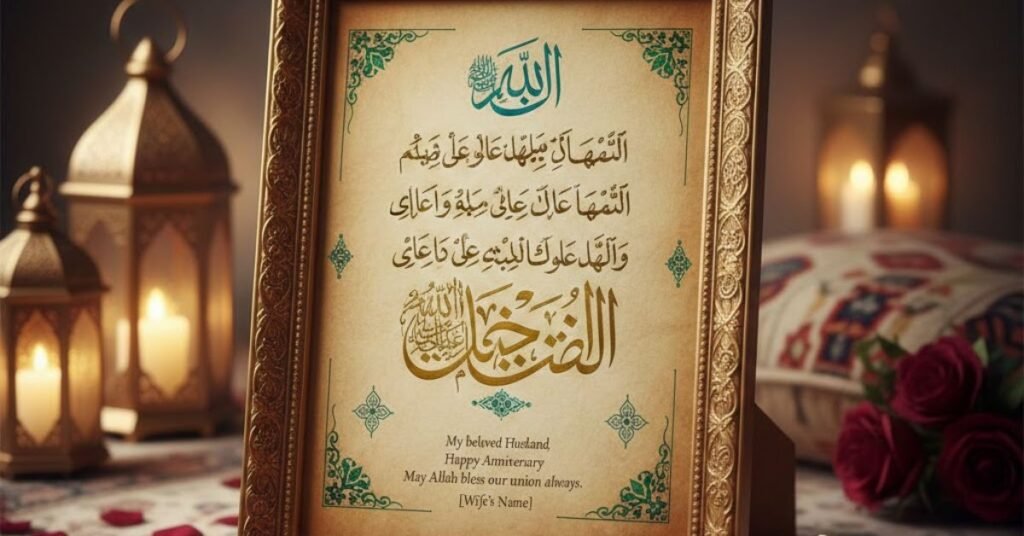 Islamic Wedding Anniversary Dua for Husband