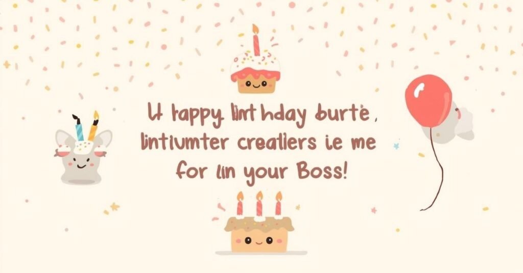 Light-Hearted Birthday Wishes for Your Boss