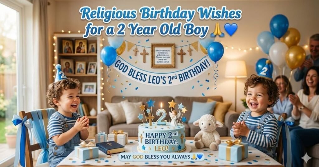 Religious Birthday Wishes for a 2 Year Old Boy 🙏💙