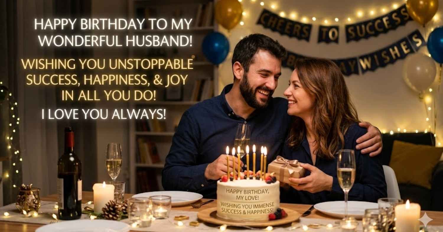 birthday wishes for husband for success