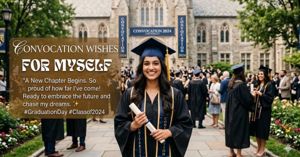 College & University Convocation Wishes for Myself