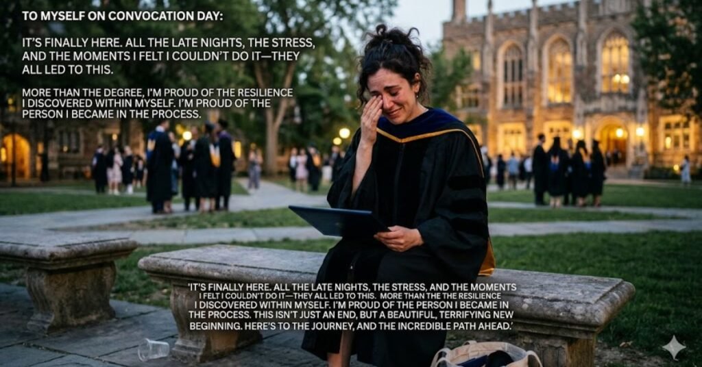 Emotional Convocation Messages for Myself That Actually Say What I Feel