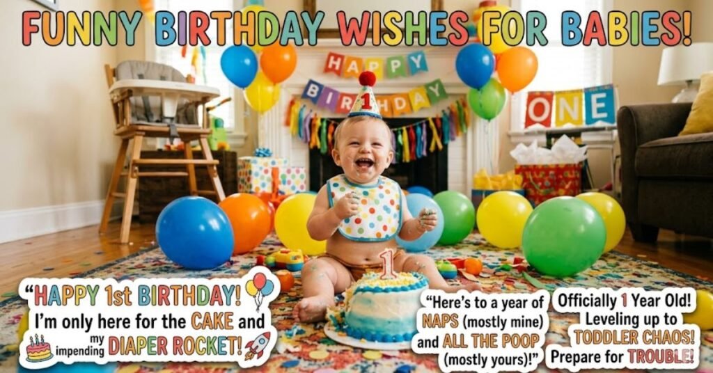 Funny Birthday Wishes for Babies