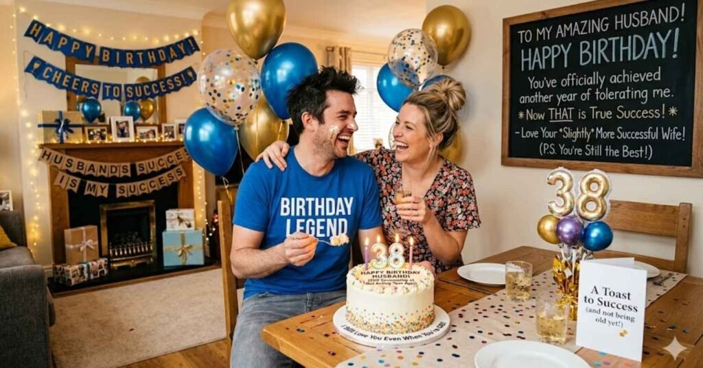 Funny Birthday Wishes for Husband with a Success Twist