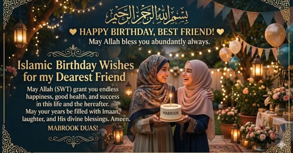 Islamic Birthday Wishes for Best Friend