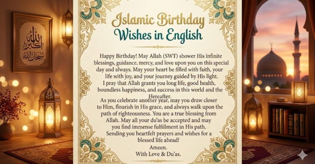 Islamic Birthday Wishes in English (Heart Touching & Unique)