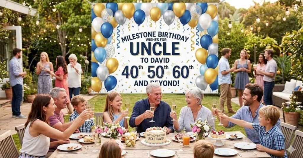 Milestone Birthday Wishes for Uncle 40th 50th 60th and Beyond
