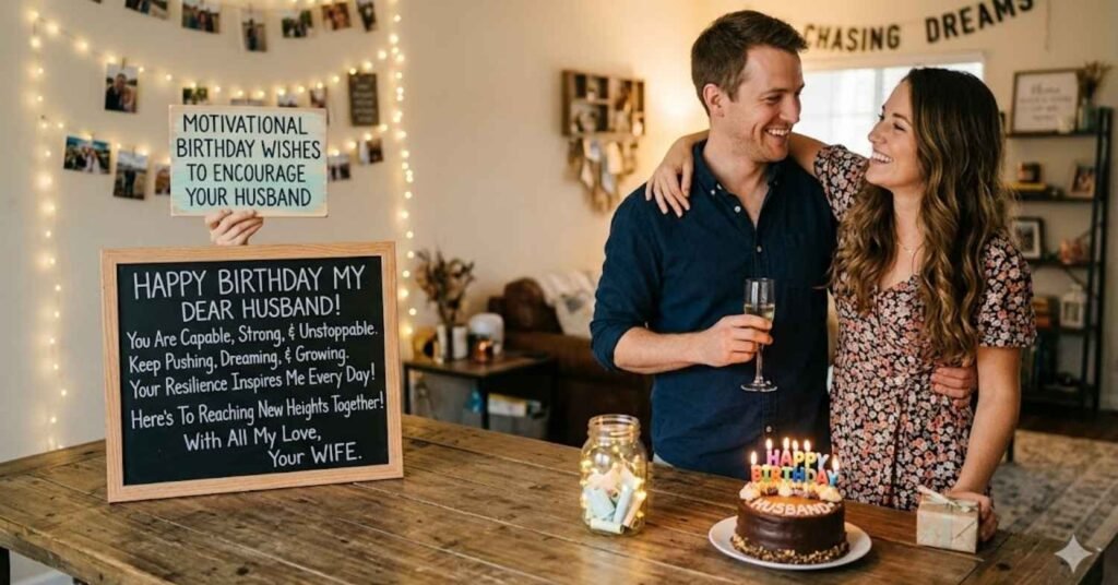 Motivational Birthday Wishes to Encourage Your Husband