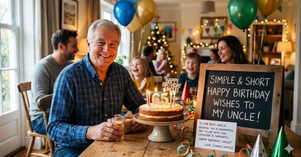 Simple and Short Happy Birthday Wishes to My Uncle