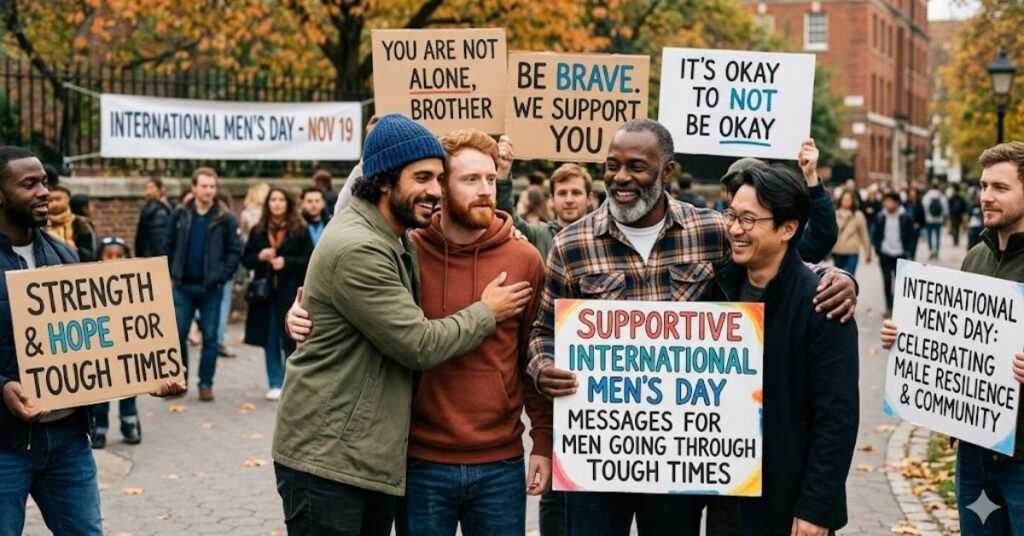 Supportive International Men’s Day Messages for Men Going Through Tough Times