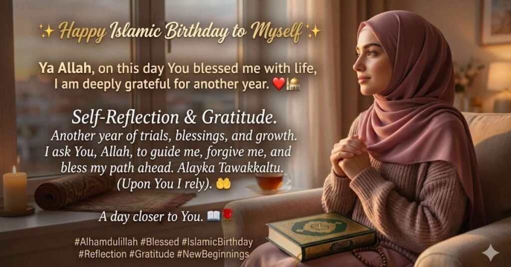 Emotional Islamic Birthday Status for Myself