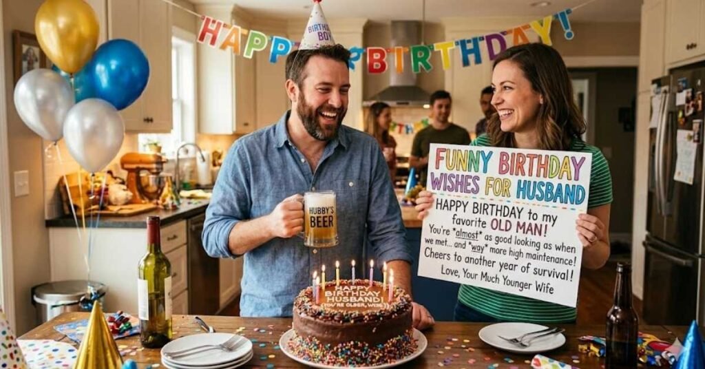 Funny Birthday Wishes for Husband