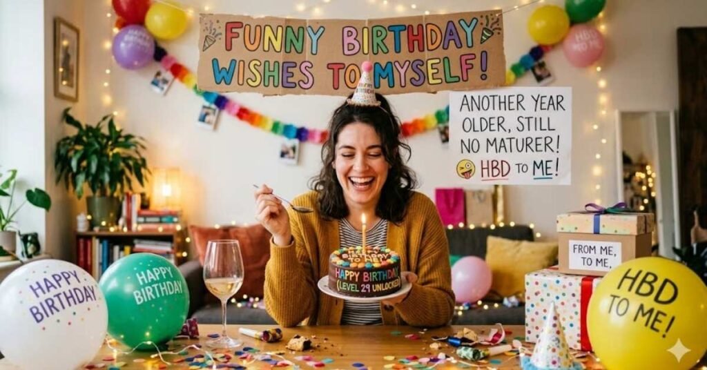 Funny Birthday Wishes To Myself Lighthearted