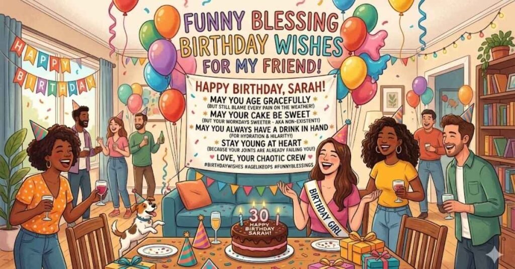 Funny Blessing Birthday Wishes for Friend