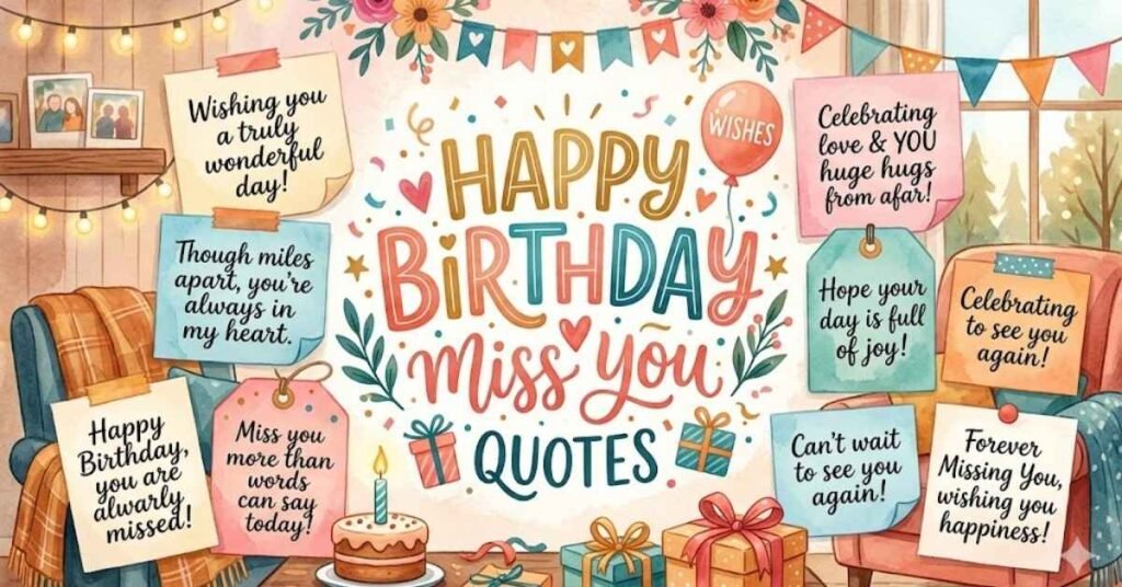 Happy Birthday Miss You Quotes