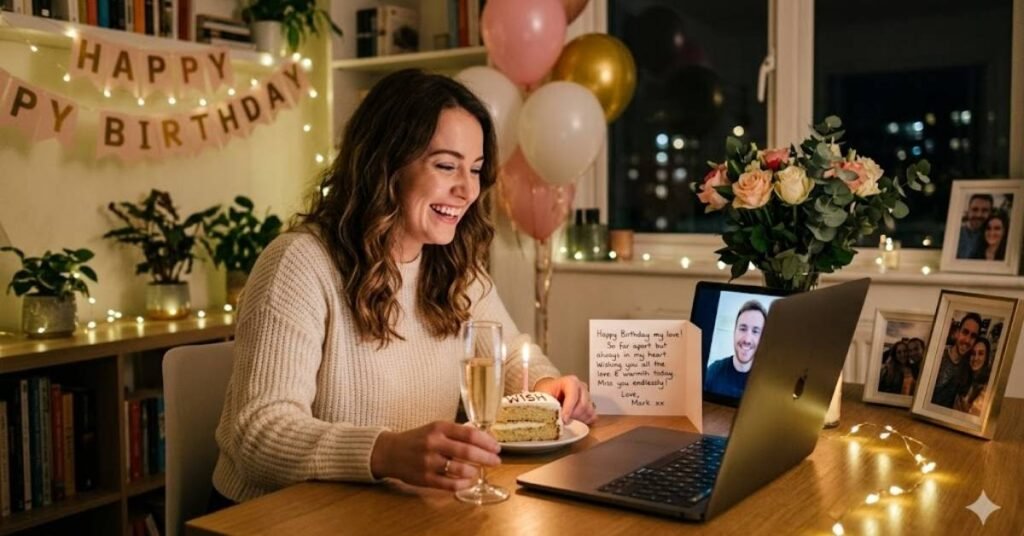 Romantic Long-Distance Birthday Wishes for Her Full of Love and Warmth